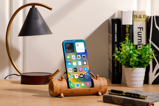 Bamboo Acoustic Phone Stand